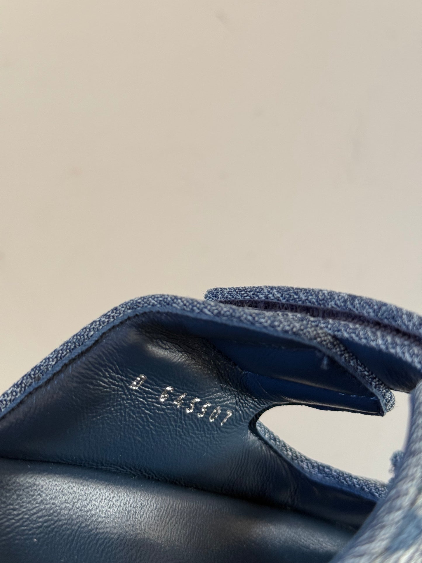 Chanel dad sandal size 37C denim