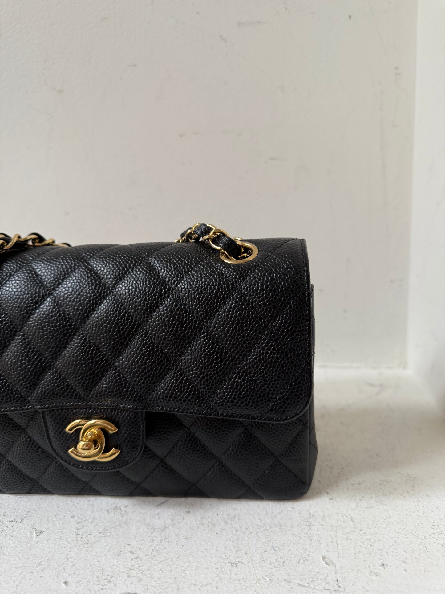 Chanel small classic flap caviar 2013