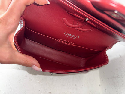 Chanel red caviar medium flapbag 15 serie