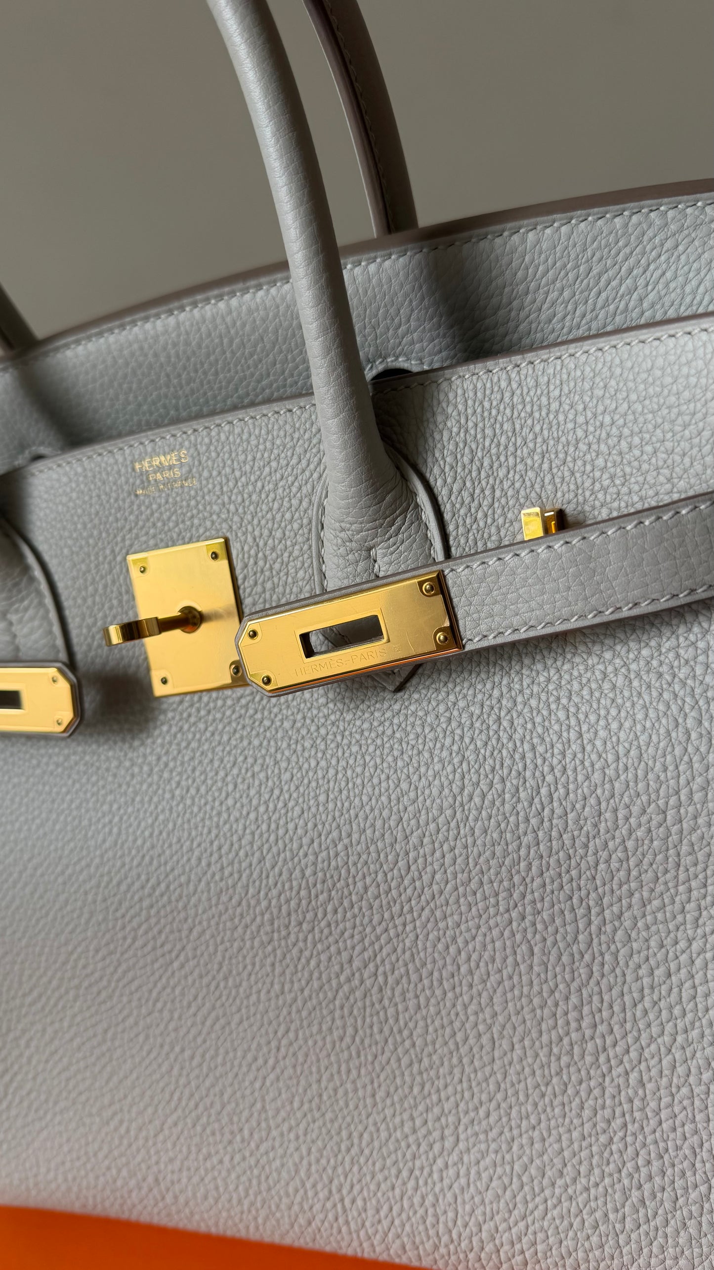 Birkin 30 Gris Perle togo leather U stamp (2022)