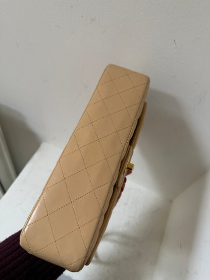 Chanel medium flap bag in beige 2009