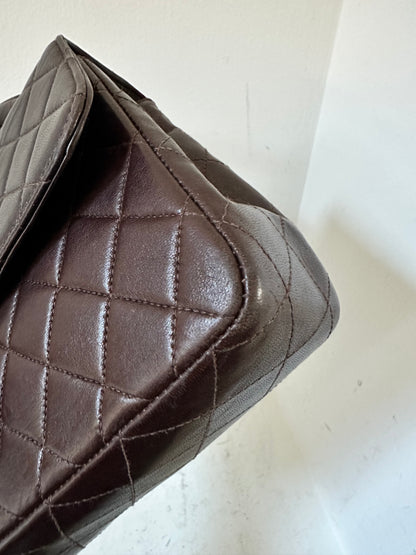 Chanel vintage Kelly chocolate brown
