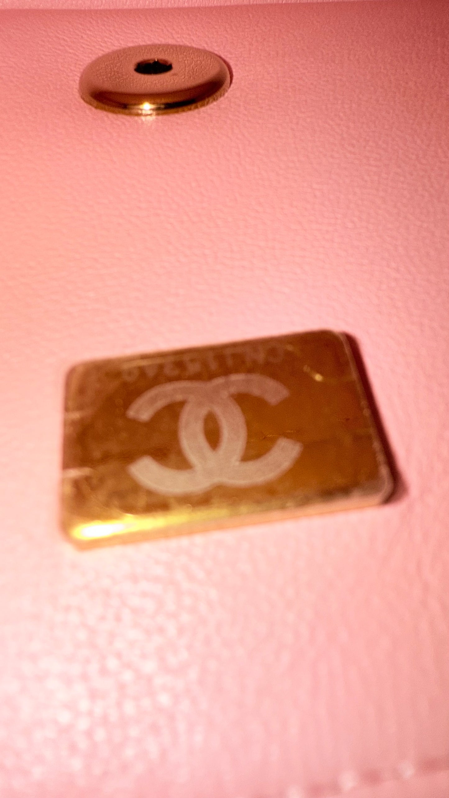 Chanel baby pink mini lambskin flapbag - chip, box, dustbag, entrupy