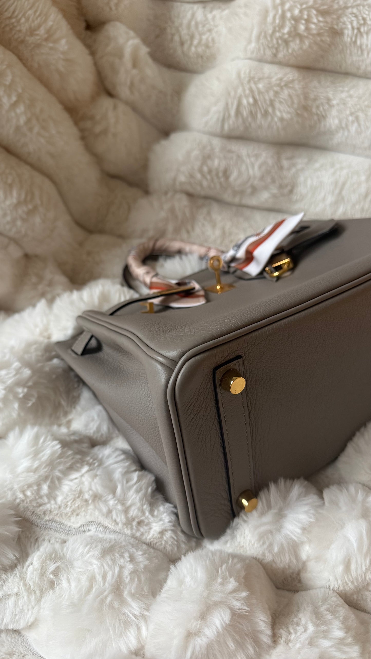 Birkin 25 gris asphalte 2020 dustbag bababebi