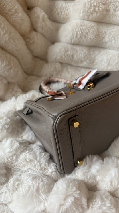 Birkin 25 gris asphalte 2020 dustbag bababebi