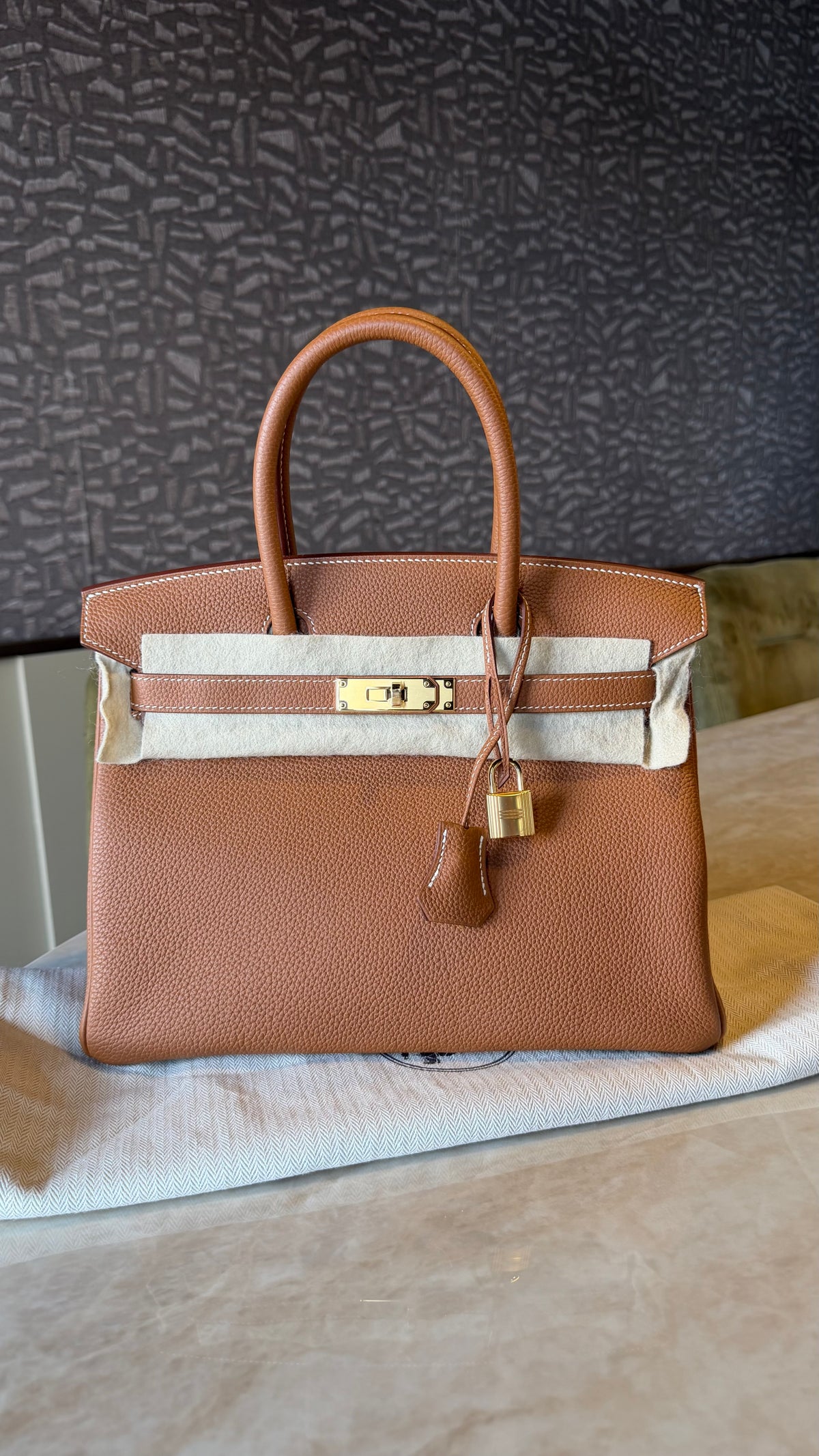 Birkin 30 gold Togo leather gold hardware Z stamp - 2021