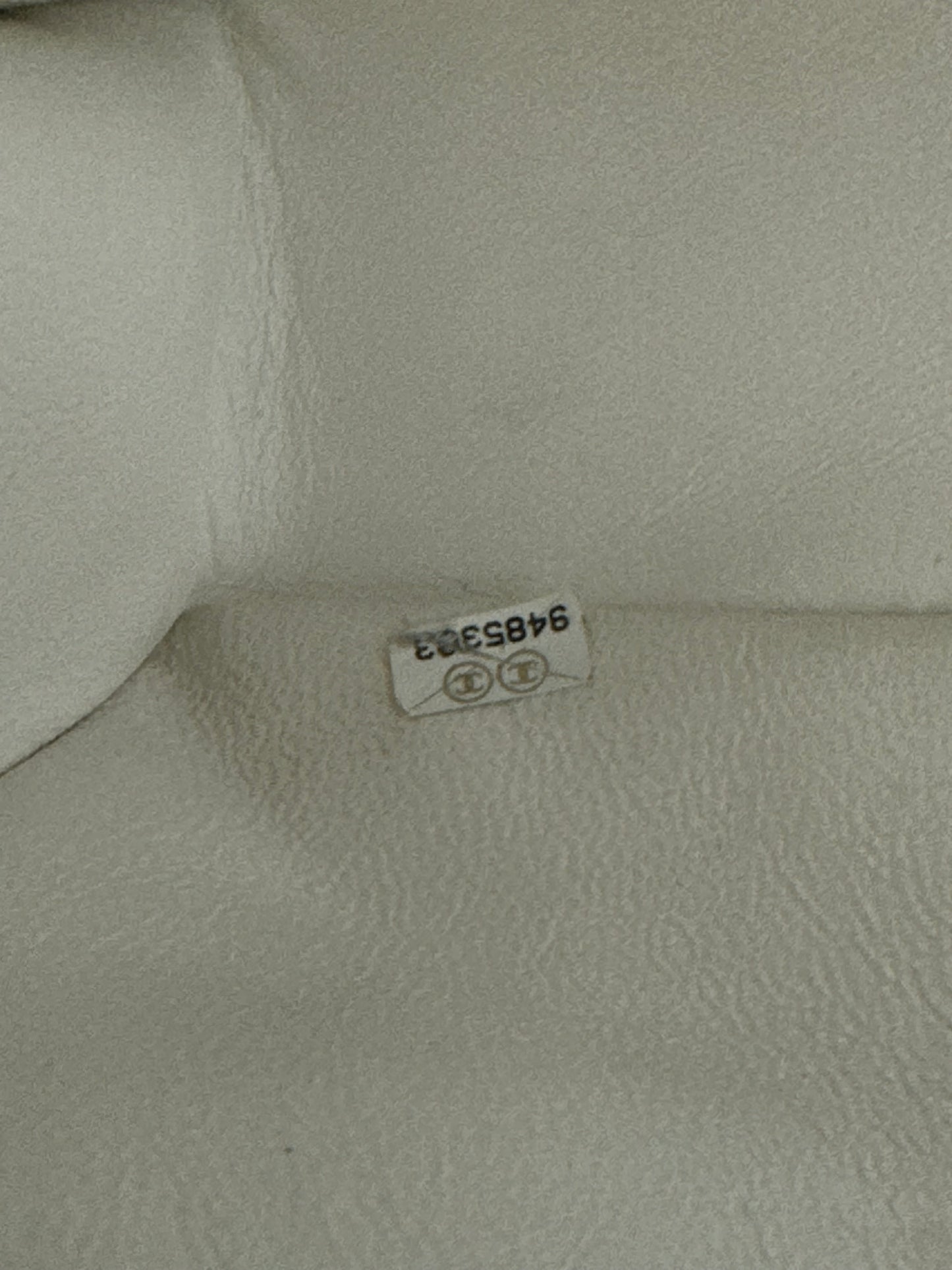 Chanel ecru medium classic flap vintage
