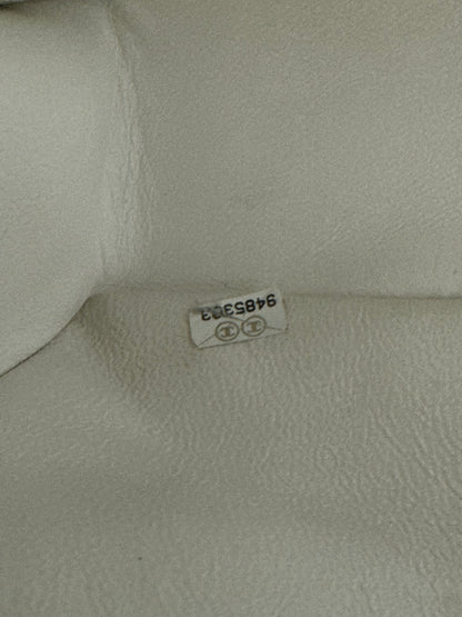 Chanel ecru medium classic flap vintage