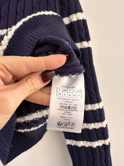 Dior navy sweater size 36