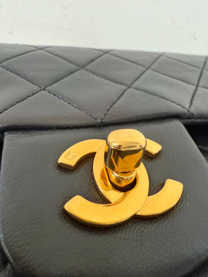 Chanel medium black lambskin 3 series (1997-1999)