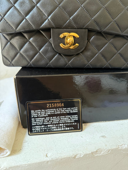Chanel small classic flap 2 series (1991-1994) box, dustbag, card