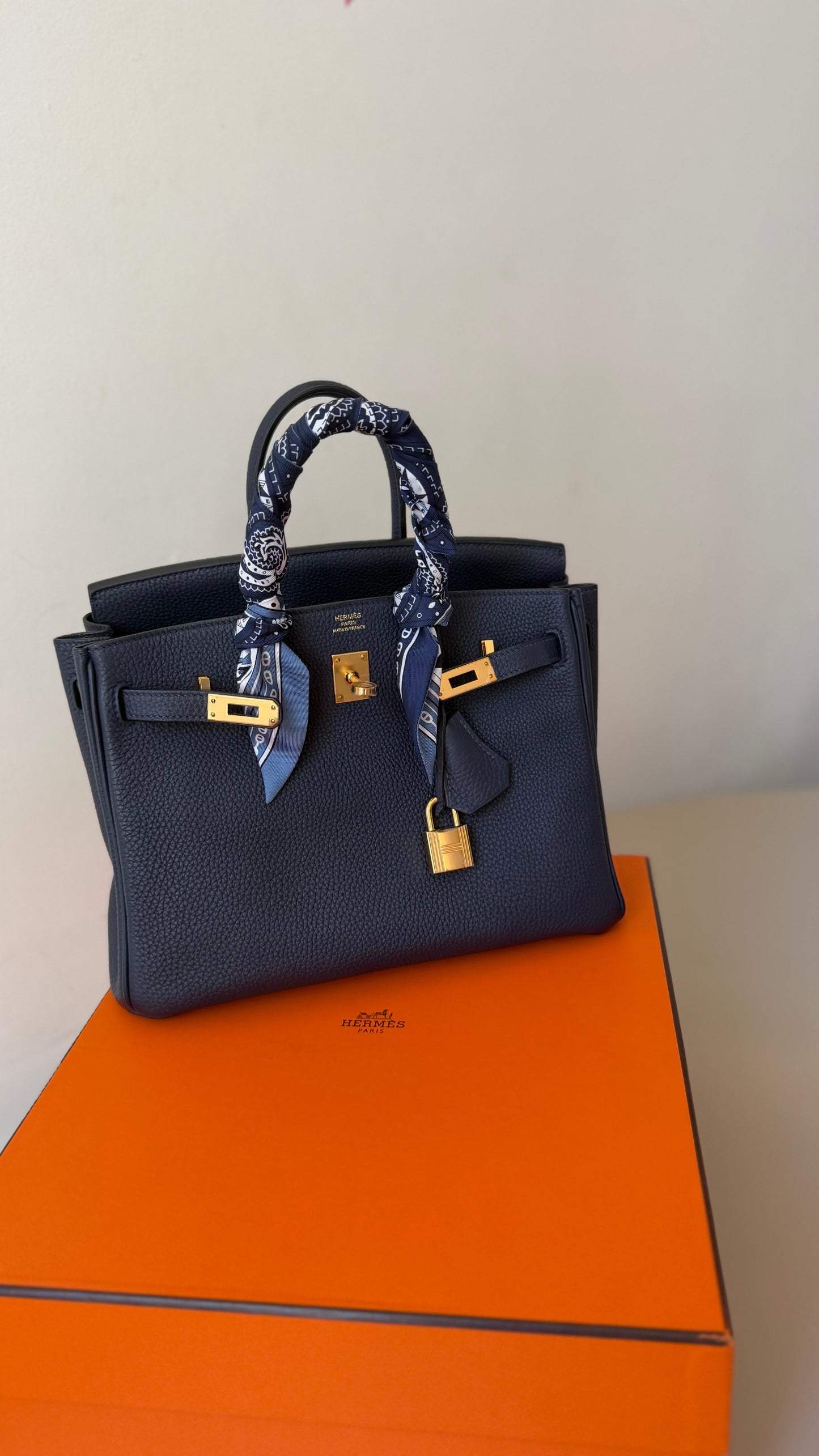 Hermes Birkin 25 blue nuit 2020