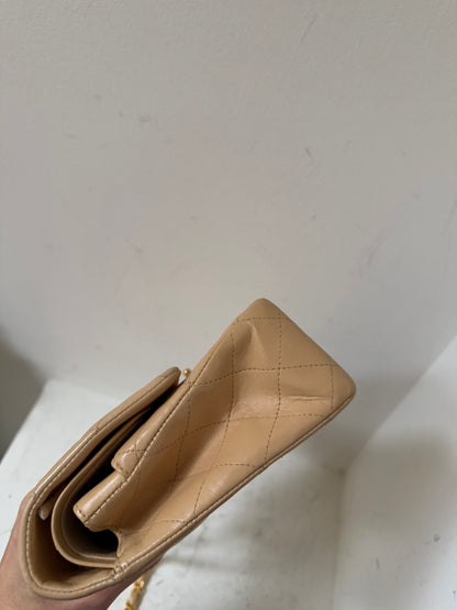 Chanel medium flap bag in beige 2009