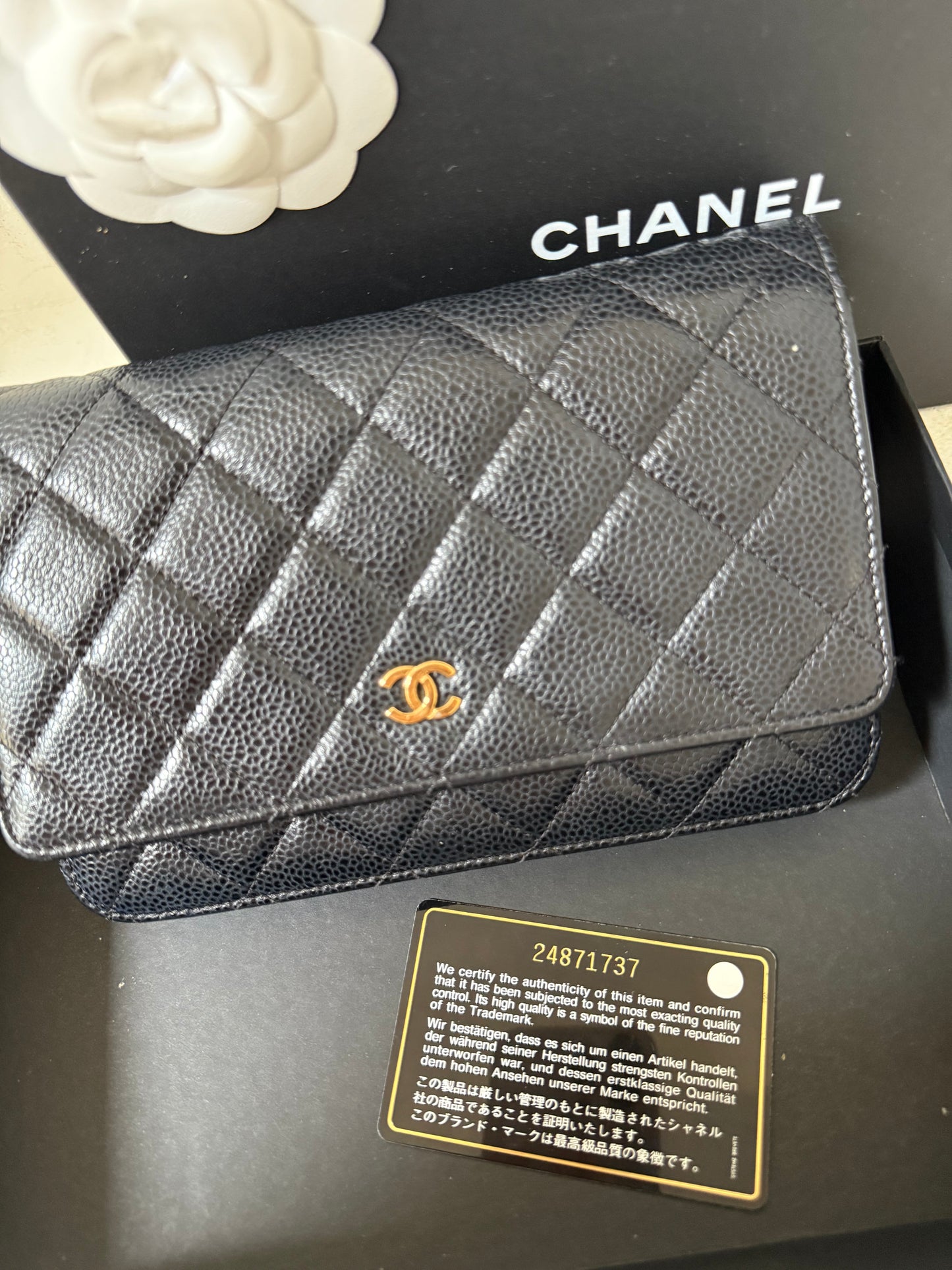 Chanel wallet on chain caviar 24 serie