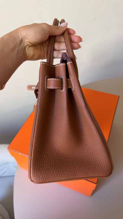 Birkin 30 gold togo palladium hardware stamp K (03/2026 invoice)
