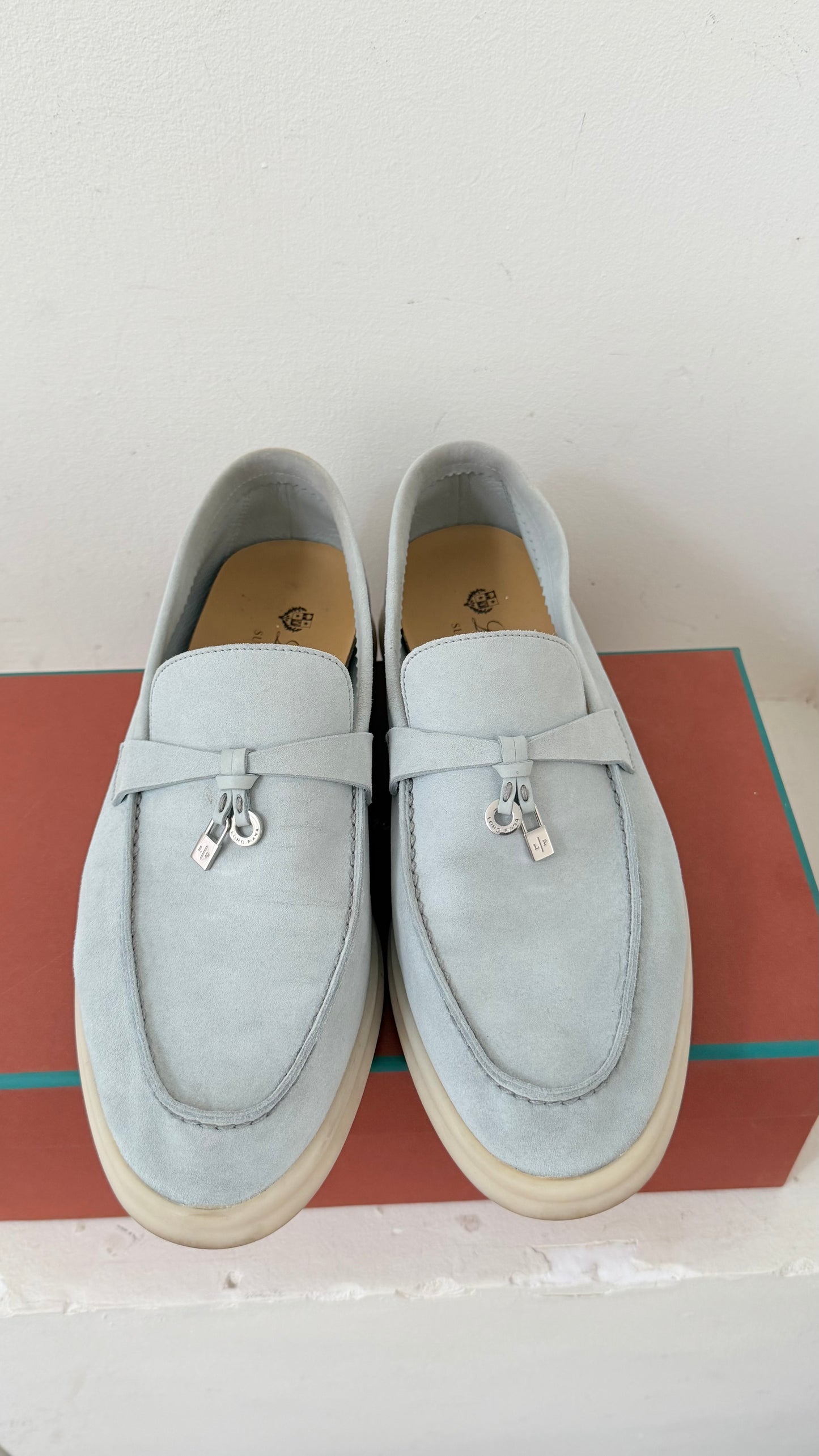 Light blue Loro Piana summer charm walk size 39.5