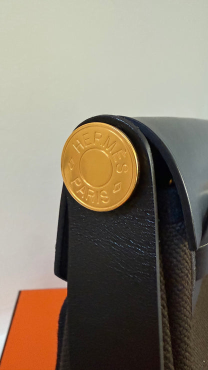 Hermes mini herbag brown / black new