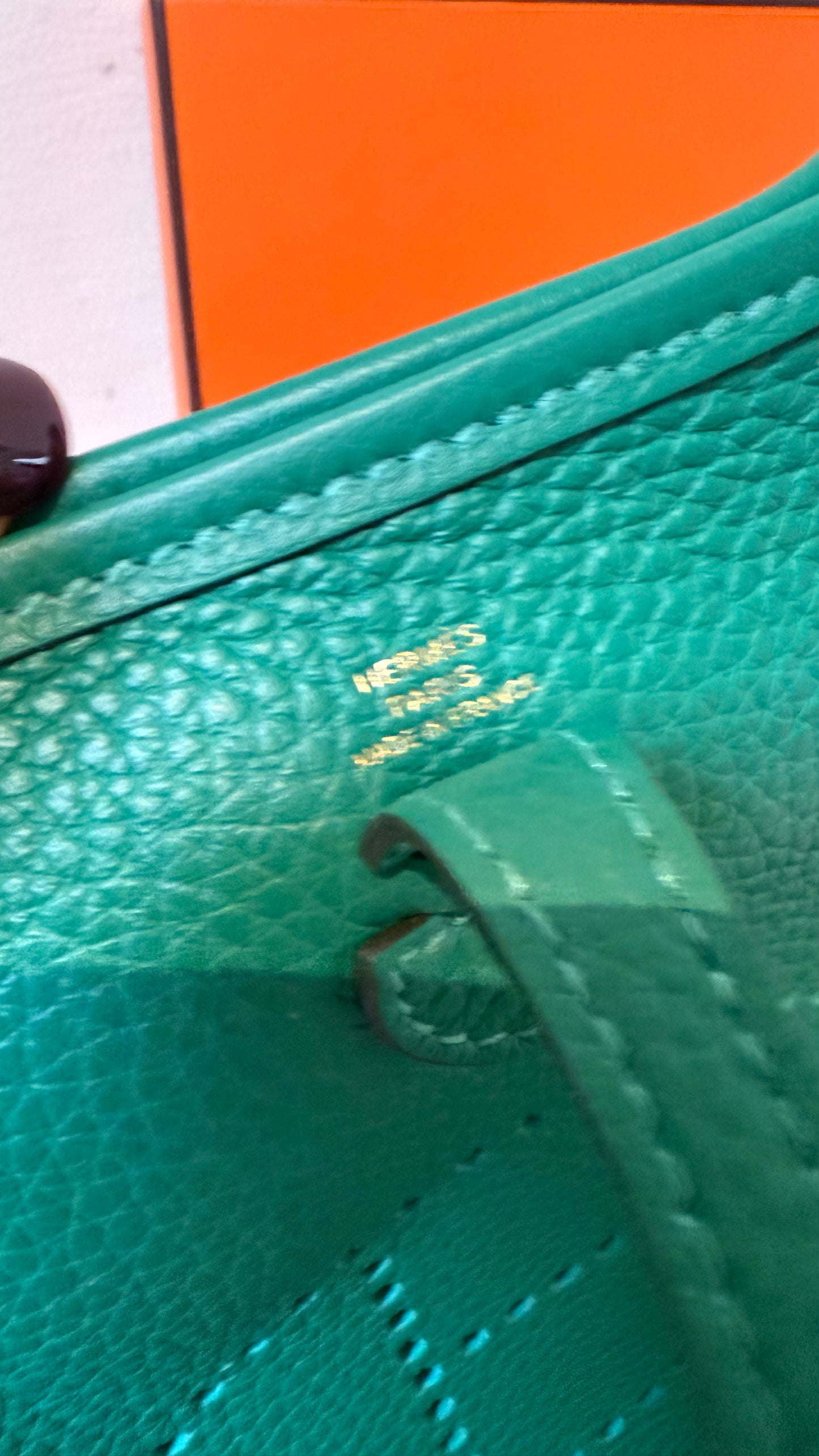 Hermes mini Evelyne vert vertigo