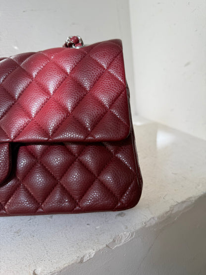 Chanel red caviar medium flapbag 15 serie