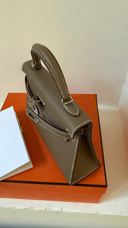 Mini Kelly etoupe D stamp (2020) full set incl invoice