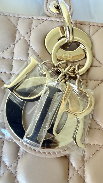 Lady dior small beige brand new