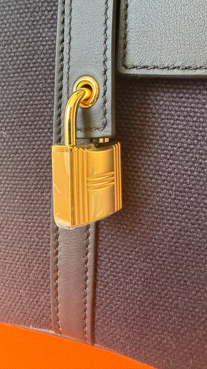 Picotin pocket cargo black with gold hardware