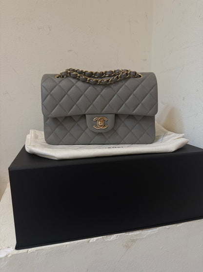 Chanel small caviar grey 2022 full set incl invoice