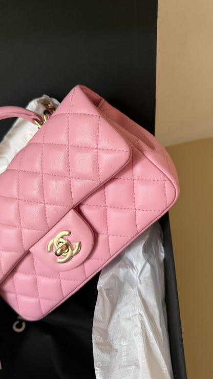 Pink mini top handle 2026 full set new