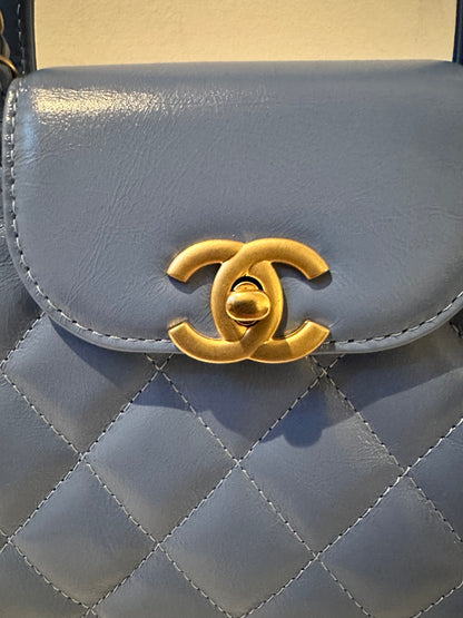 Chanel nano Kelly in blue 2024
