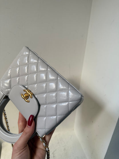 Chanel nano Kelly light Grey/ecru