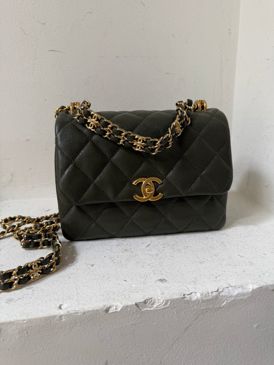 Chanel small single flap bag