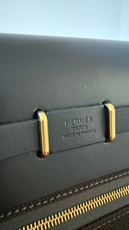 Hermes mini herbag brown / black new