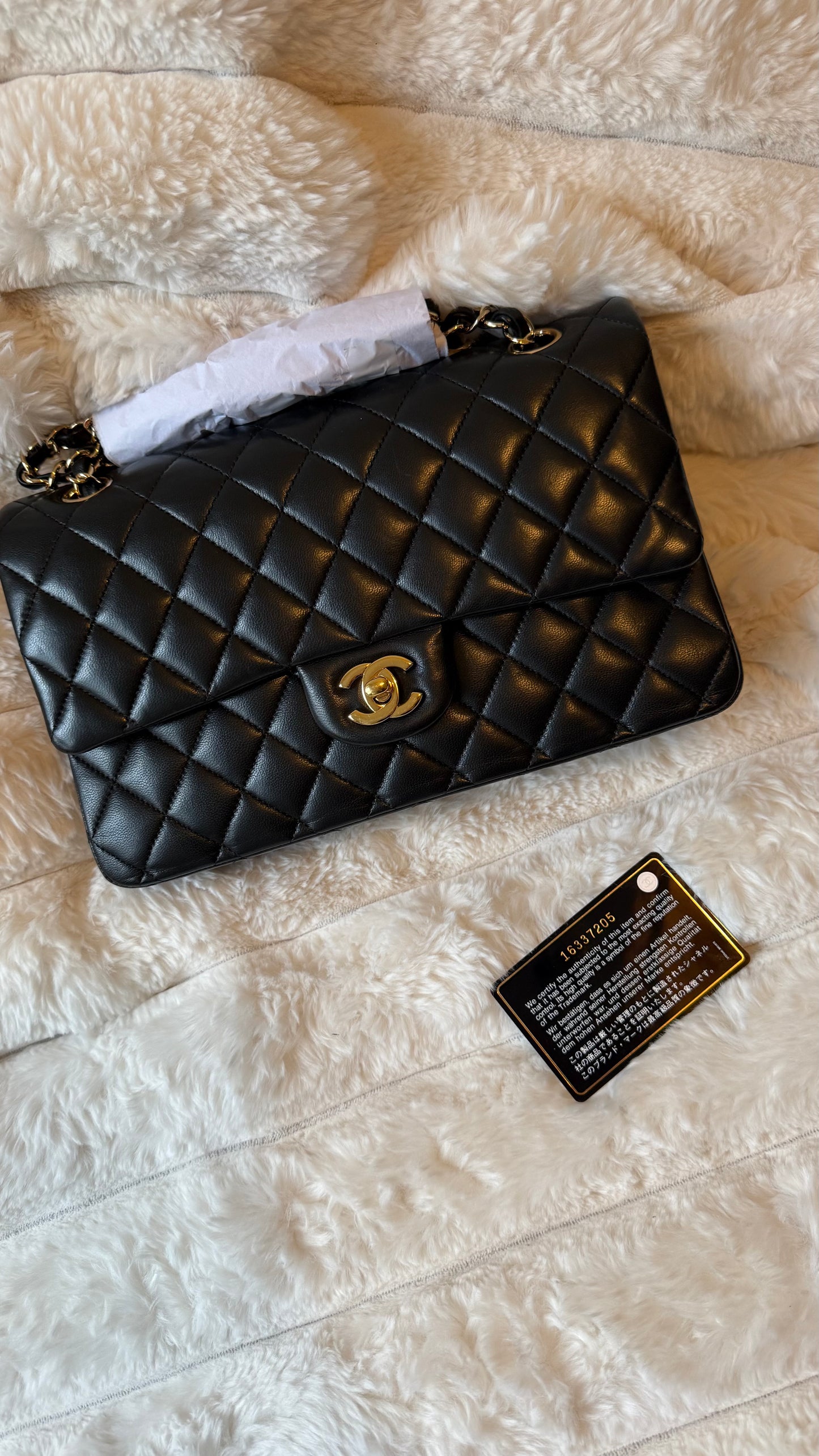Medium Chanel lambskin 16 series (2012) full set no invoice