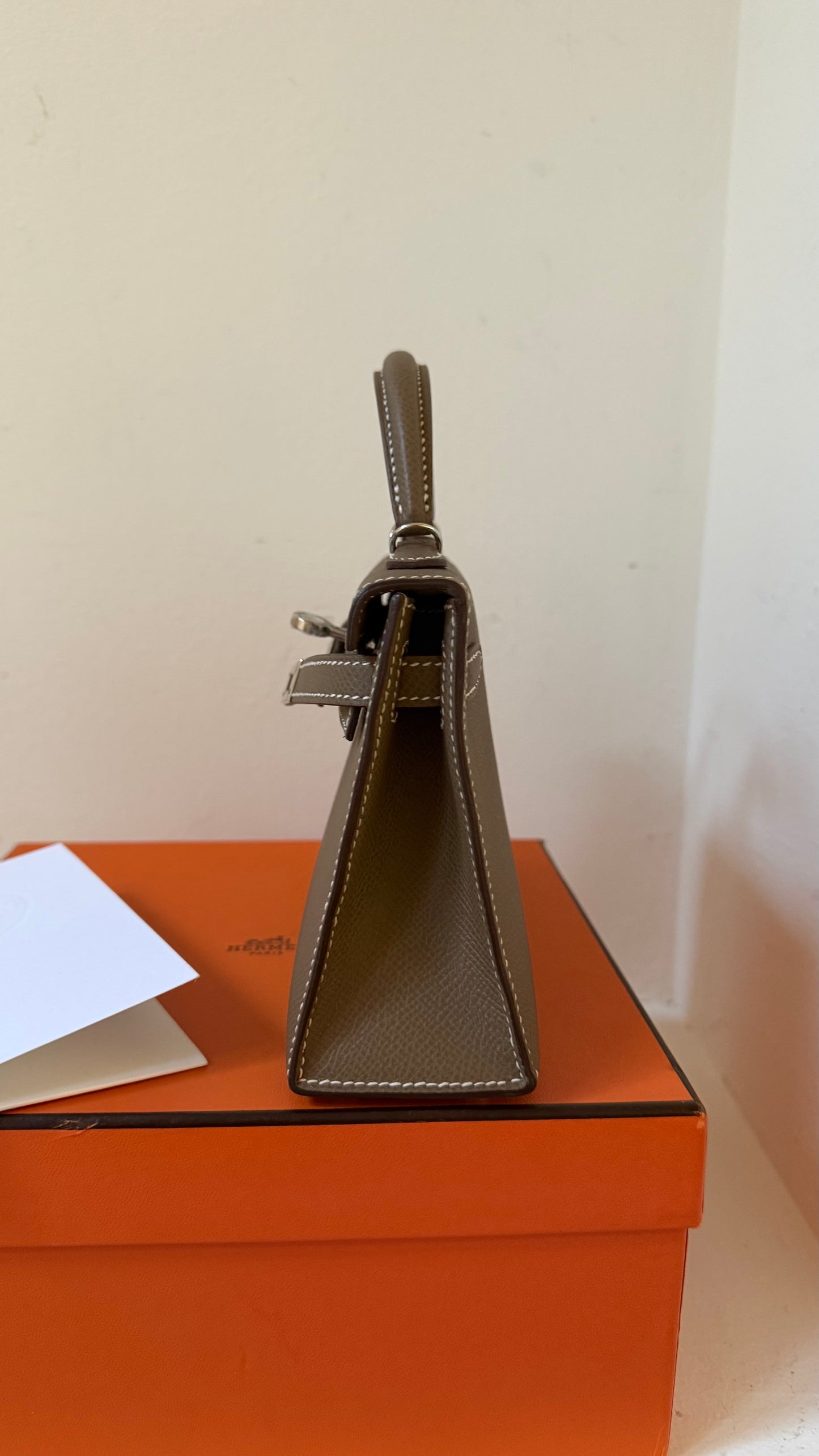 Mini Kelly etoupe D stamp (2020) full set incl invoice