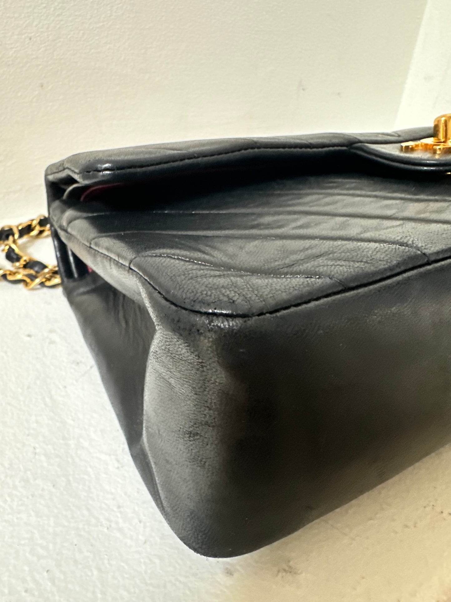 Chanel medium v-stitch flap bag