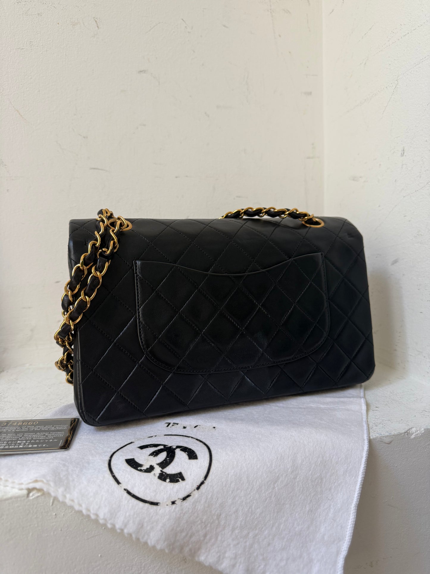 Chanel medium black lambskin 3 series (1997-1999)