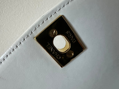 Chanel Diana white medium flap bag