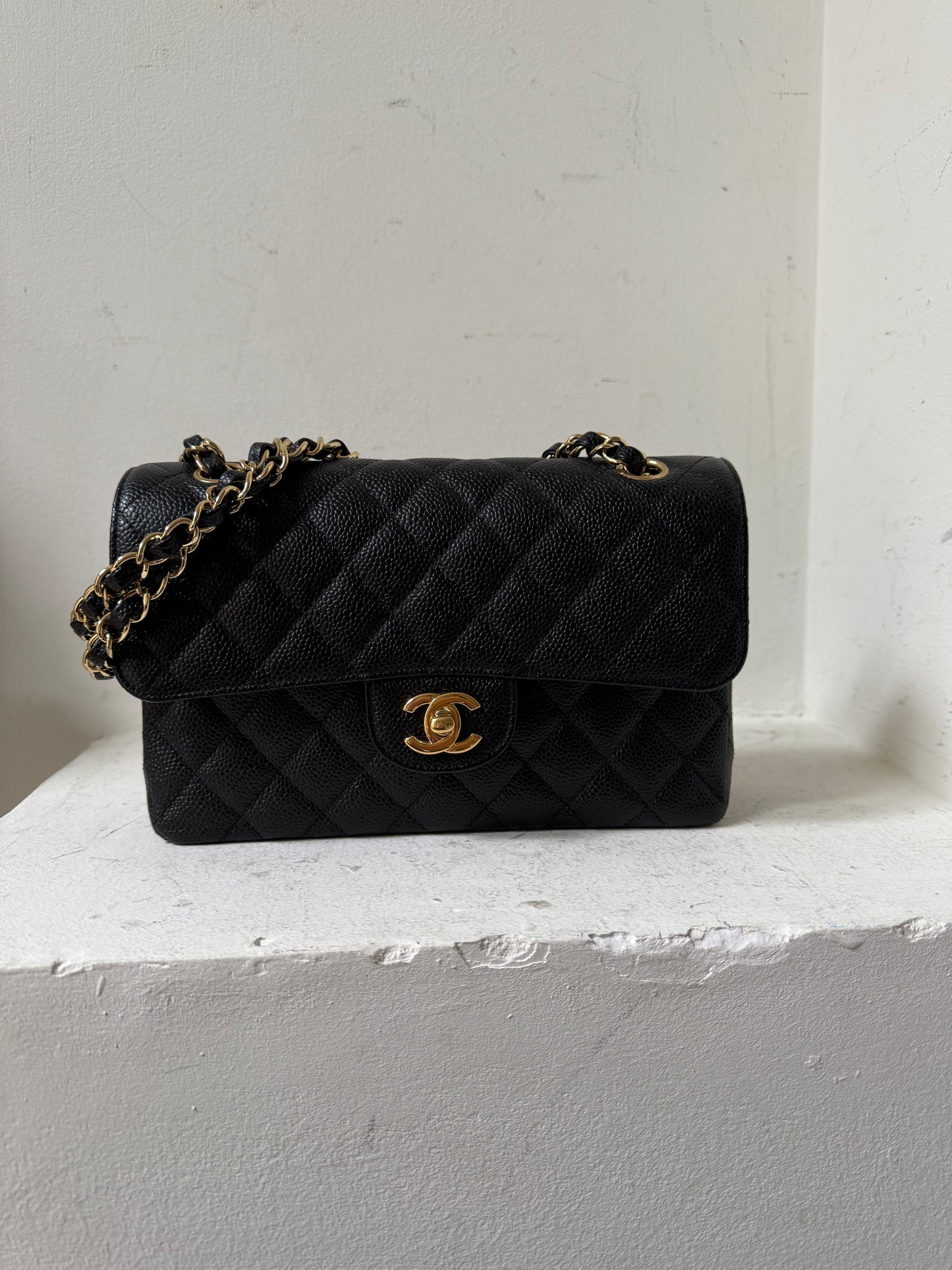 Chanel small classic flap caviar 2013