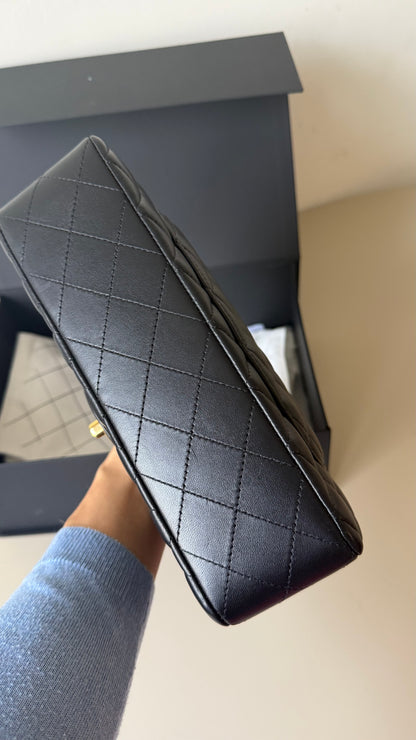 Chanel small lambskin double flapbag 2025 full set including invoice