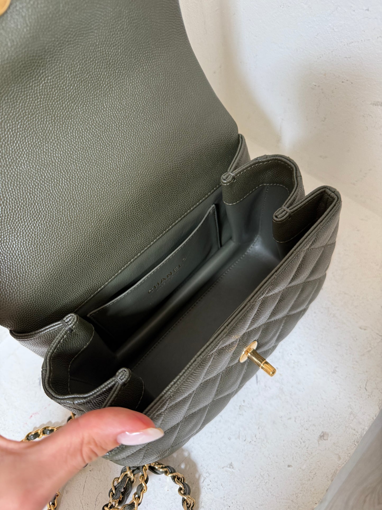 Chanel small single flap bag