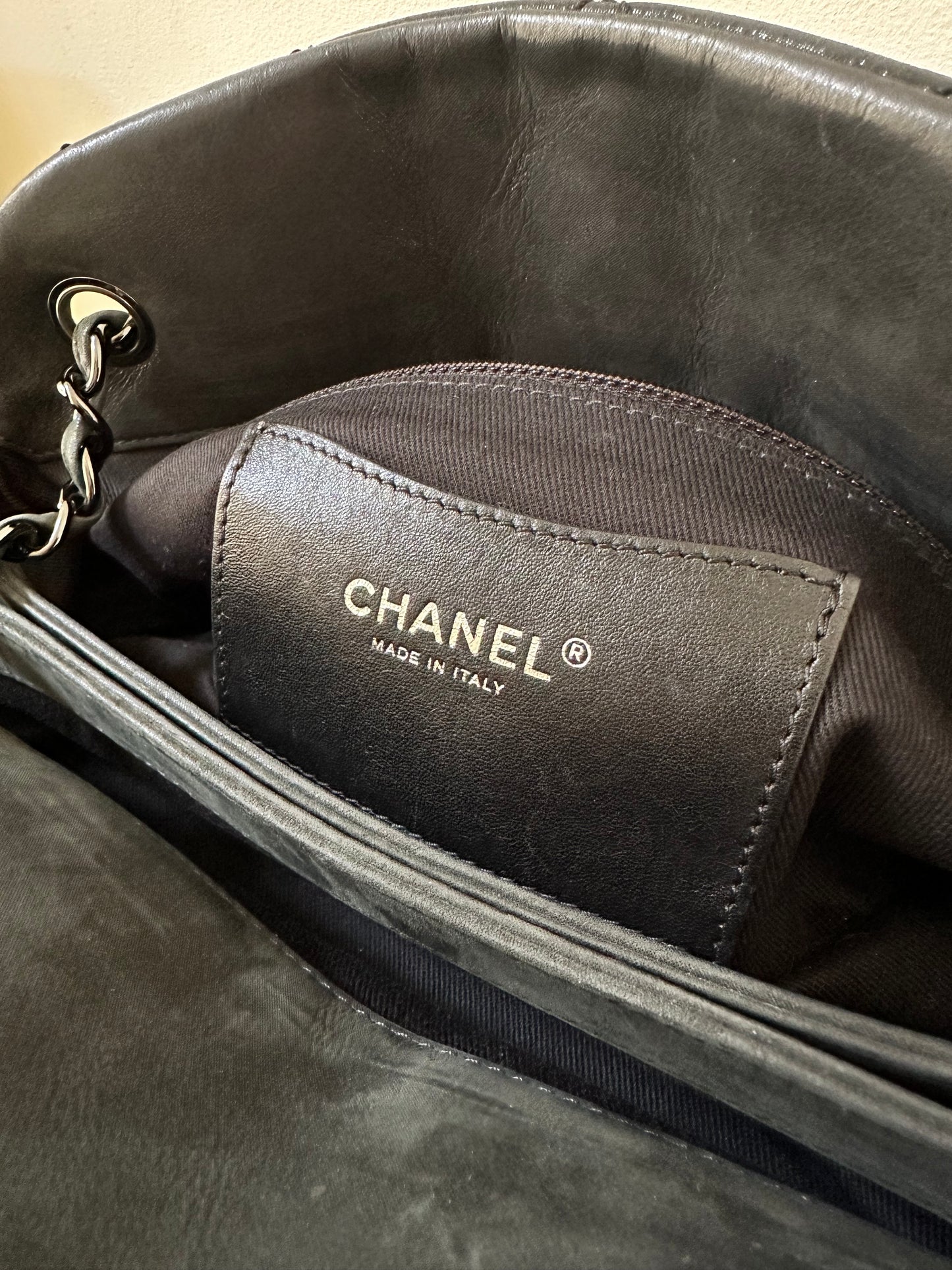 Chanel mademoiselle bowling bag black