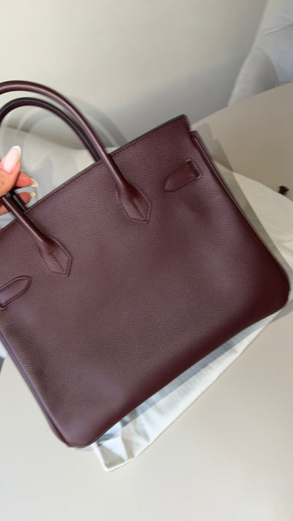 Hermes Birkin 30 Bordeaux epsom leather A stamp (2017)