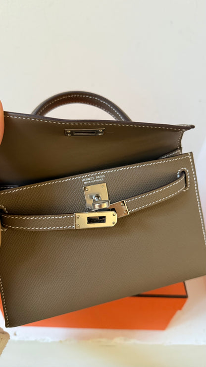 Mini Kelly etoupe D stamp (2020) full set incl invoice