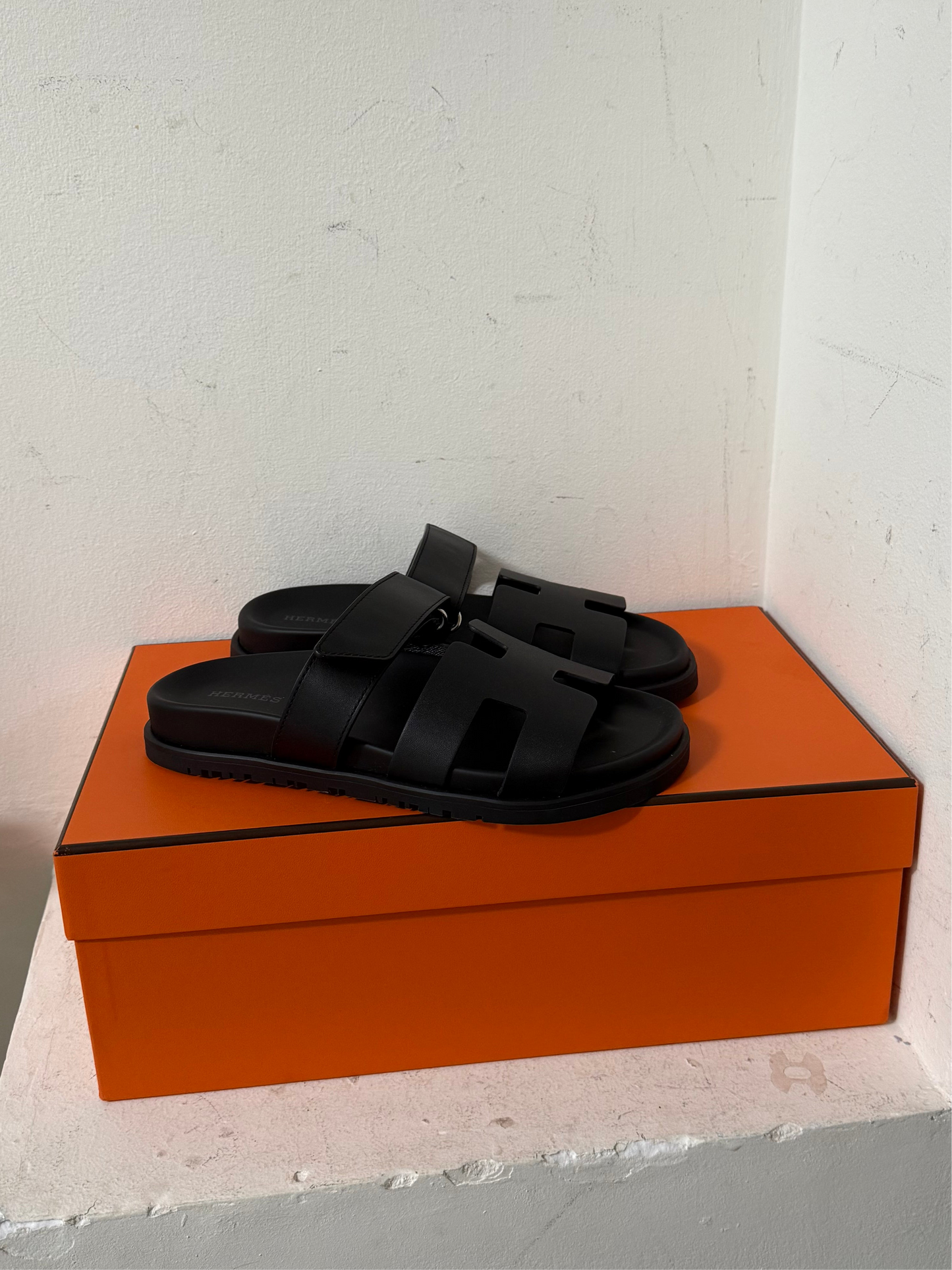 Hermes chypre black in size 37.5