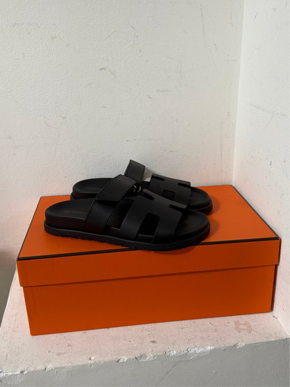 Hermes chypre black in size 37.5