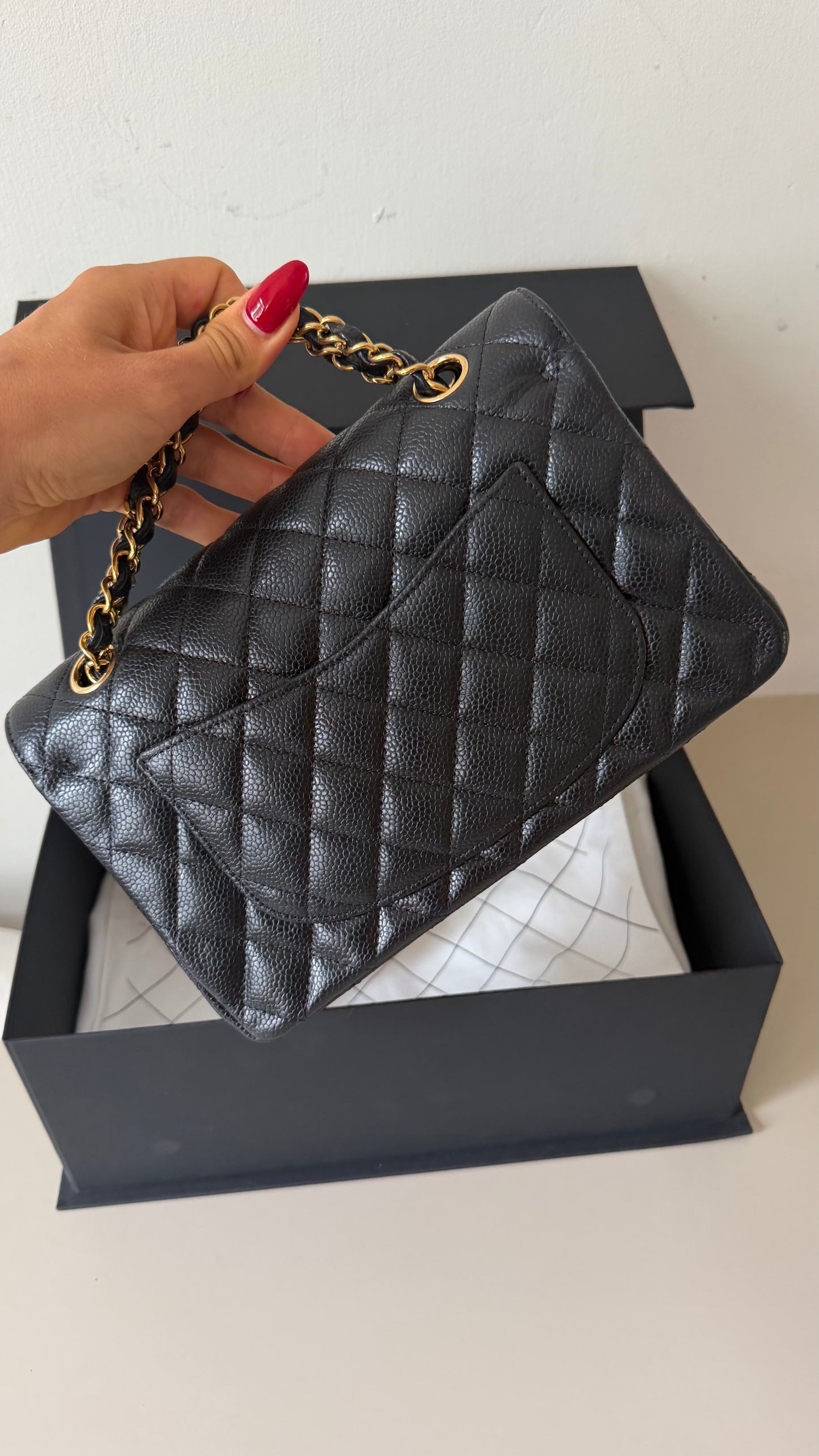 Chanel small caviar 2025 full set with invoice