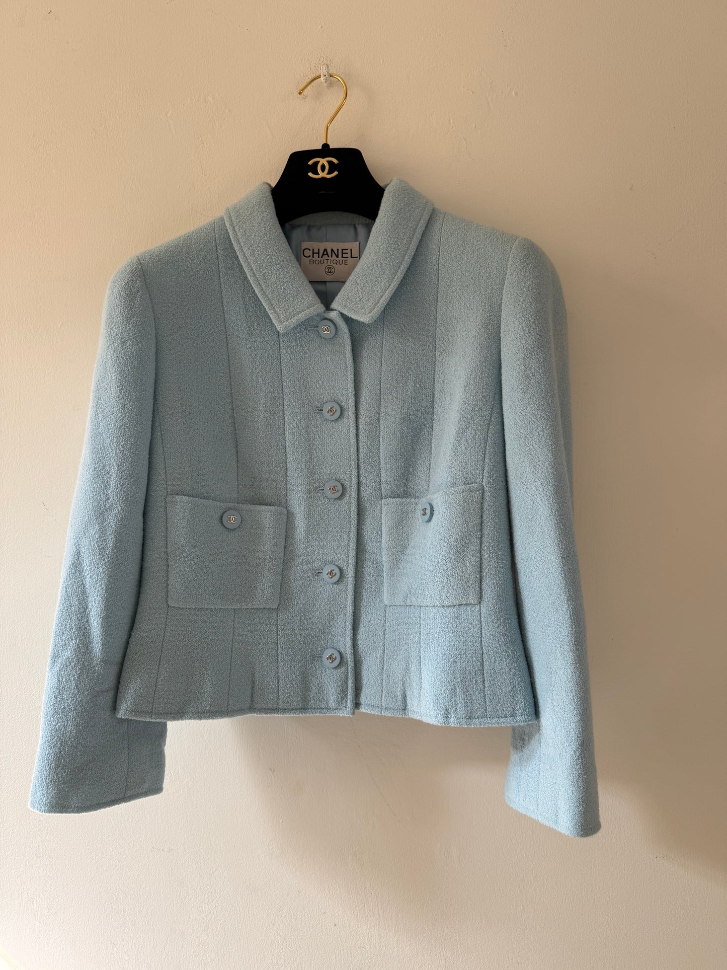 Chanel blue vintage blazer size 38 FR