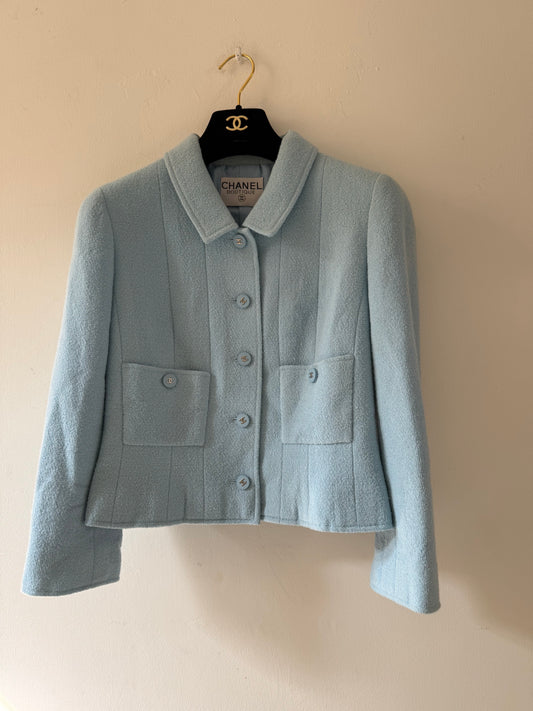 Chanel blue vintage blazer size 38 FR