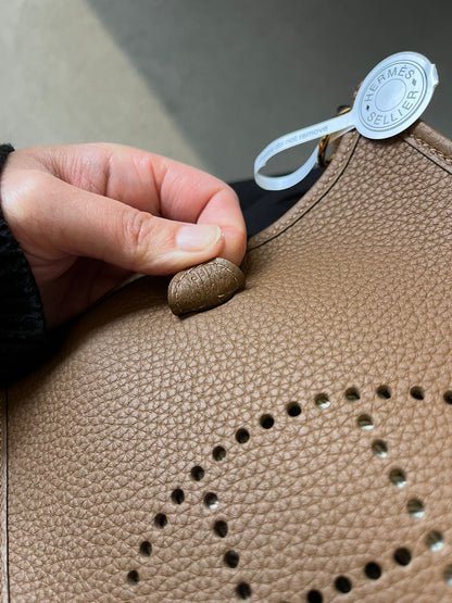 Hermes mini Evelyne color Alezan