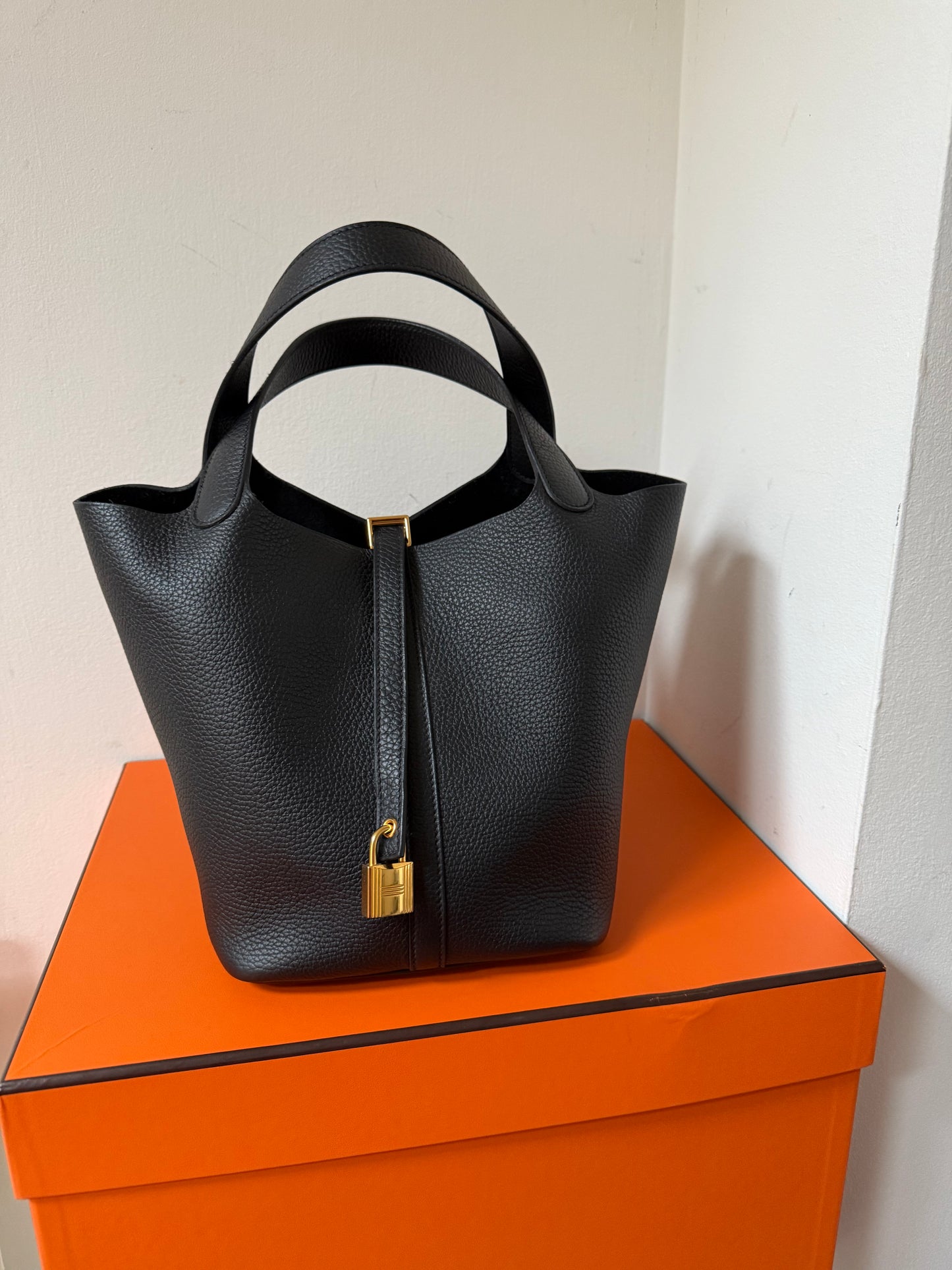 Picotin 22 black with gold hardware